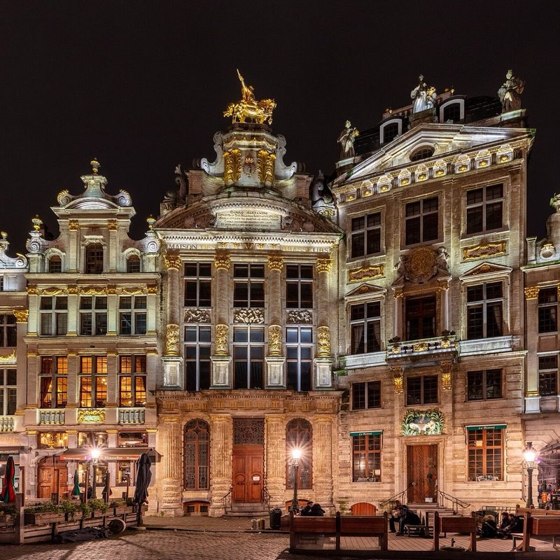 Fotografia da Grand-Place, em Bruxelas