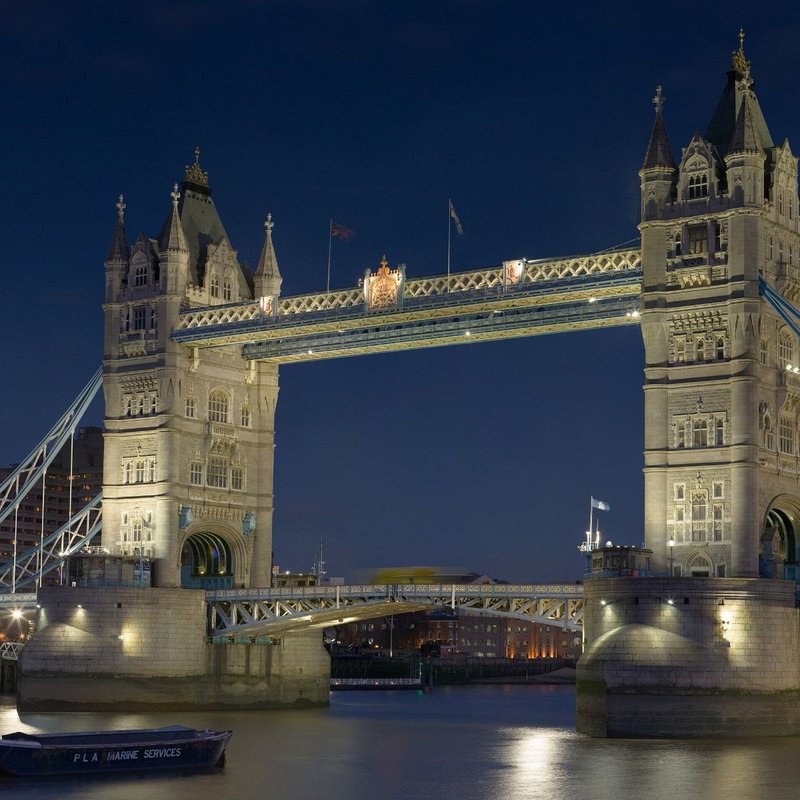 Fotografia da Tower Bridge, em Londres